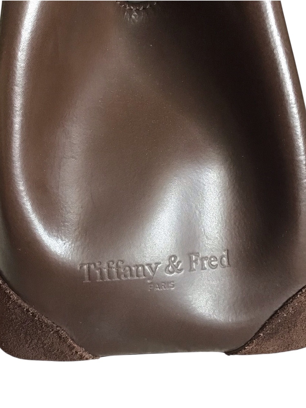 Tiffany & Fred Paris Brown Leather & Suede Purse - Picture 5 of 9